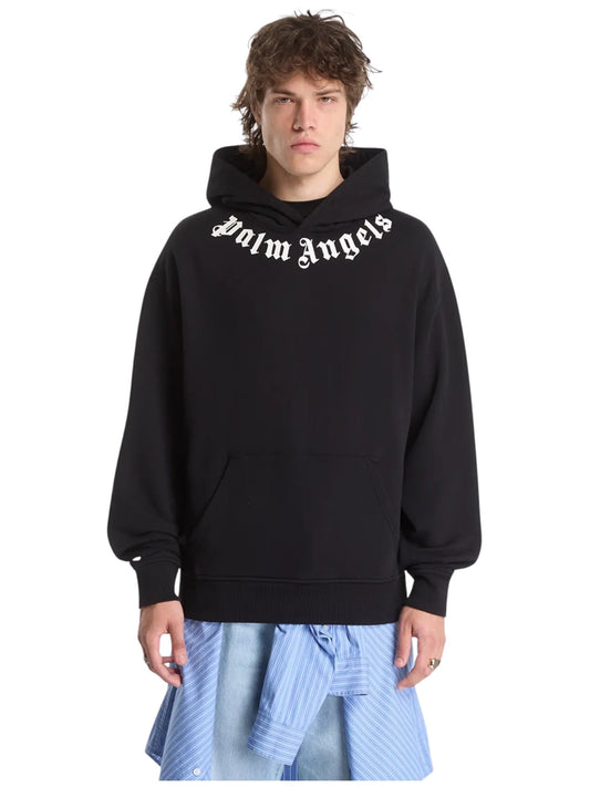 Probus Palm Angels Neck Logo Regular Hoodie Black Off White Palm Angels Neck Logo Regular Hoodie Black Off White XS