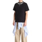 Probus Palm Angels Neck Logo Regular Tee Black Off White Palm Angels Neck Logo Regular Tee Black Off White S