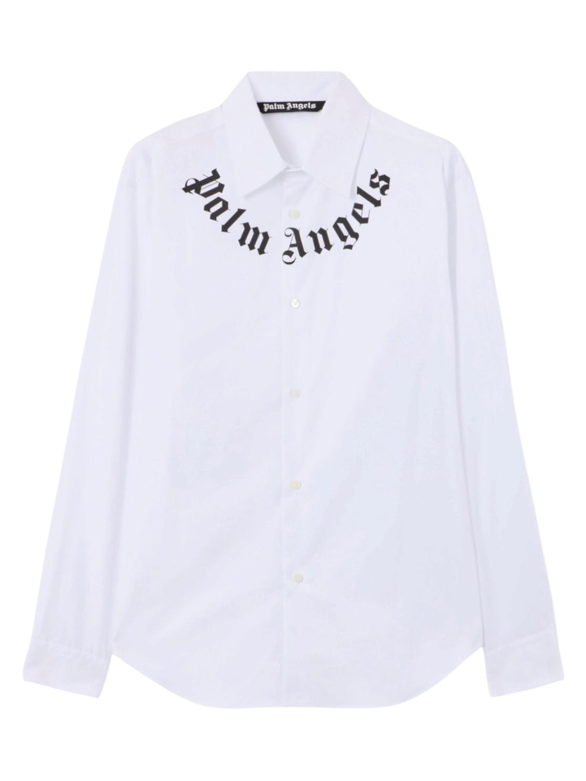 Probus Palm Angels Neck Logo Shirt L/S Off White Black Palm Angels Neck Logo Shirt L/S Off White Black S