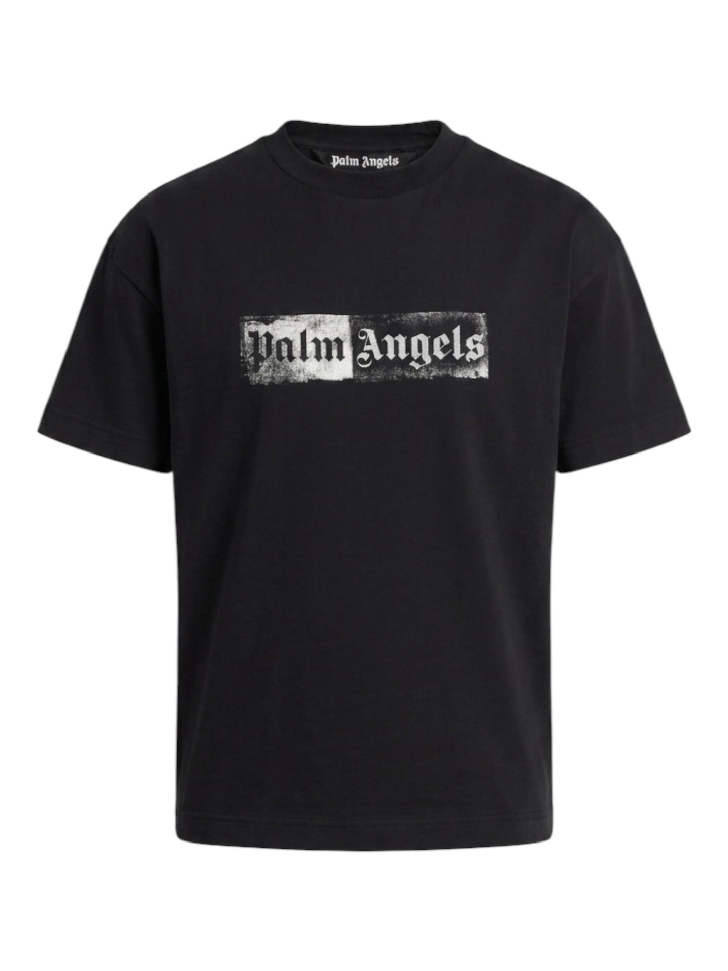 Probus Palm Angels Stamp Logo Regular Tee Black Off White Palm Angels Stamp Logo Regular Tee Black Off White S