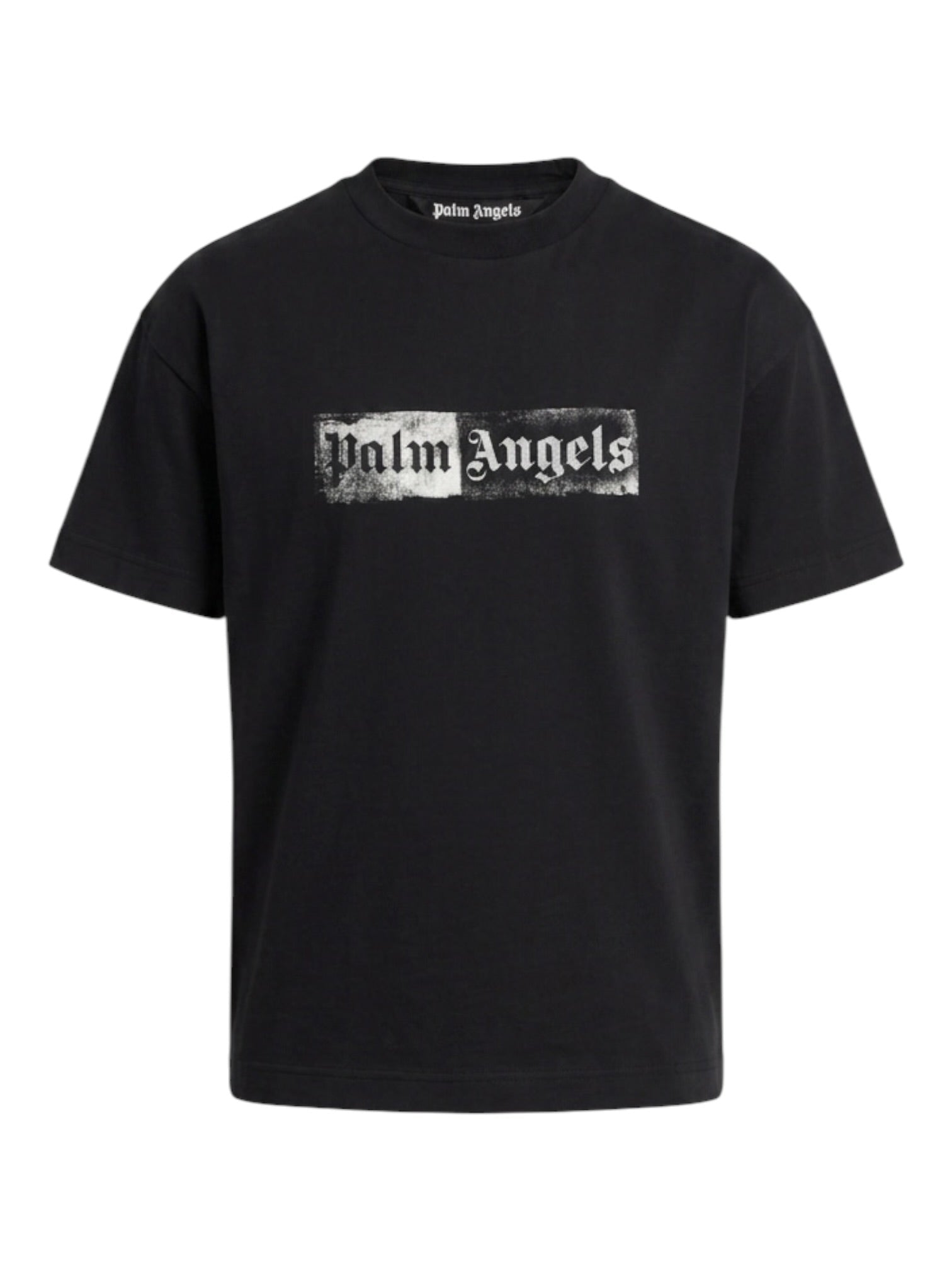 Probus Palm Angels Stamp Logo Regular Tee Black Off White Palm Angels Stamp Logo Regular Tee Black Off White S