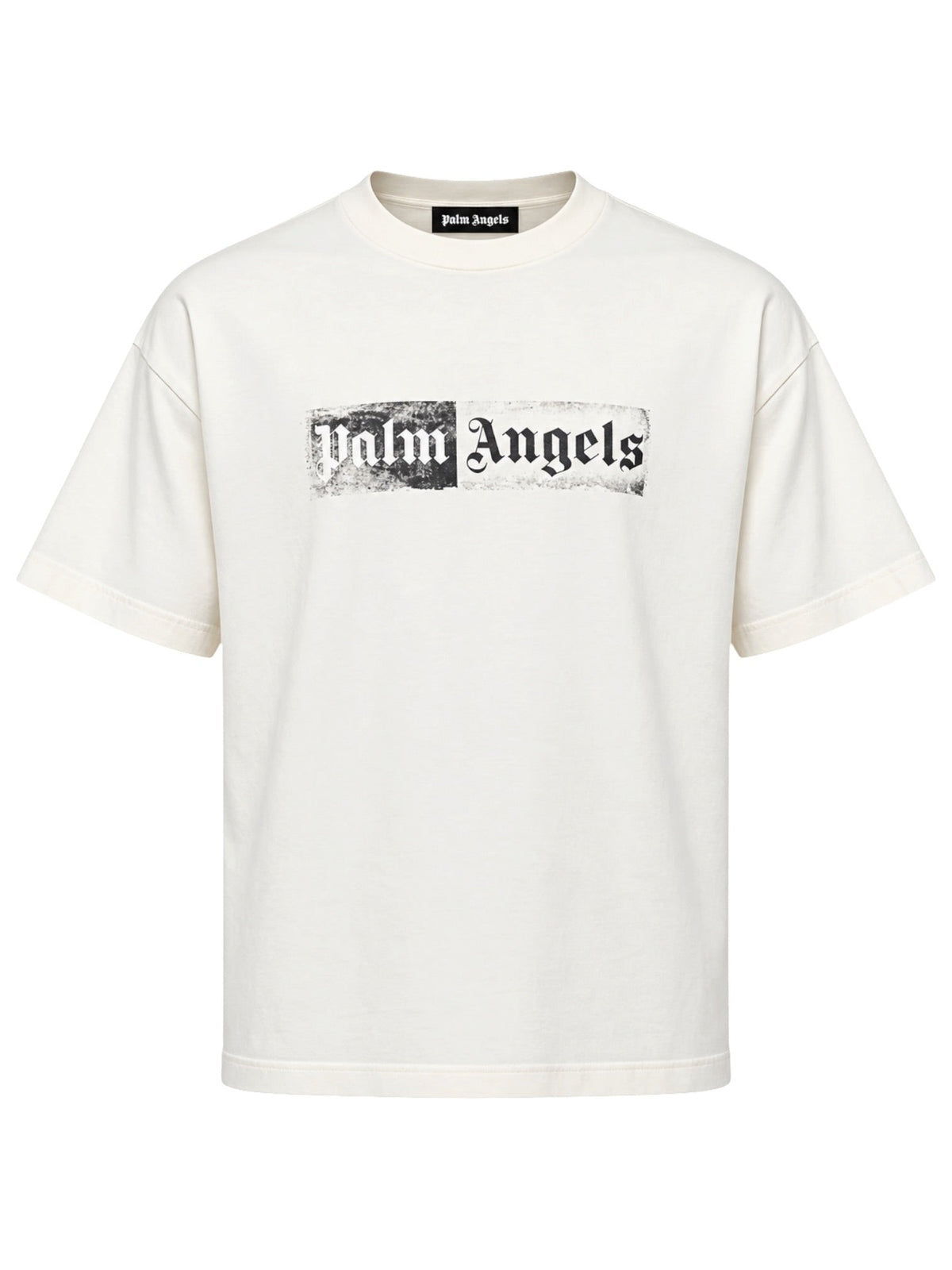 Probus Palm Angels Stamp Logo Regular Tee Off White Black Palm Angels Stamp Logo Regular Tee Off White Black XS
