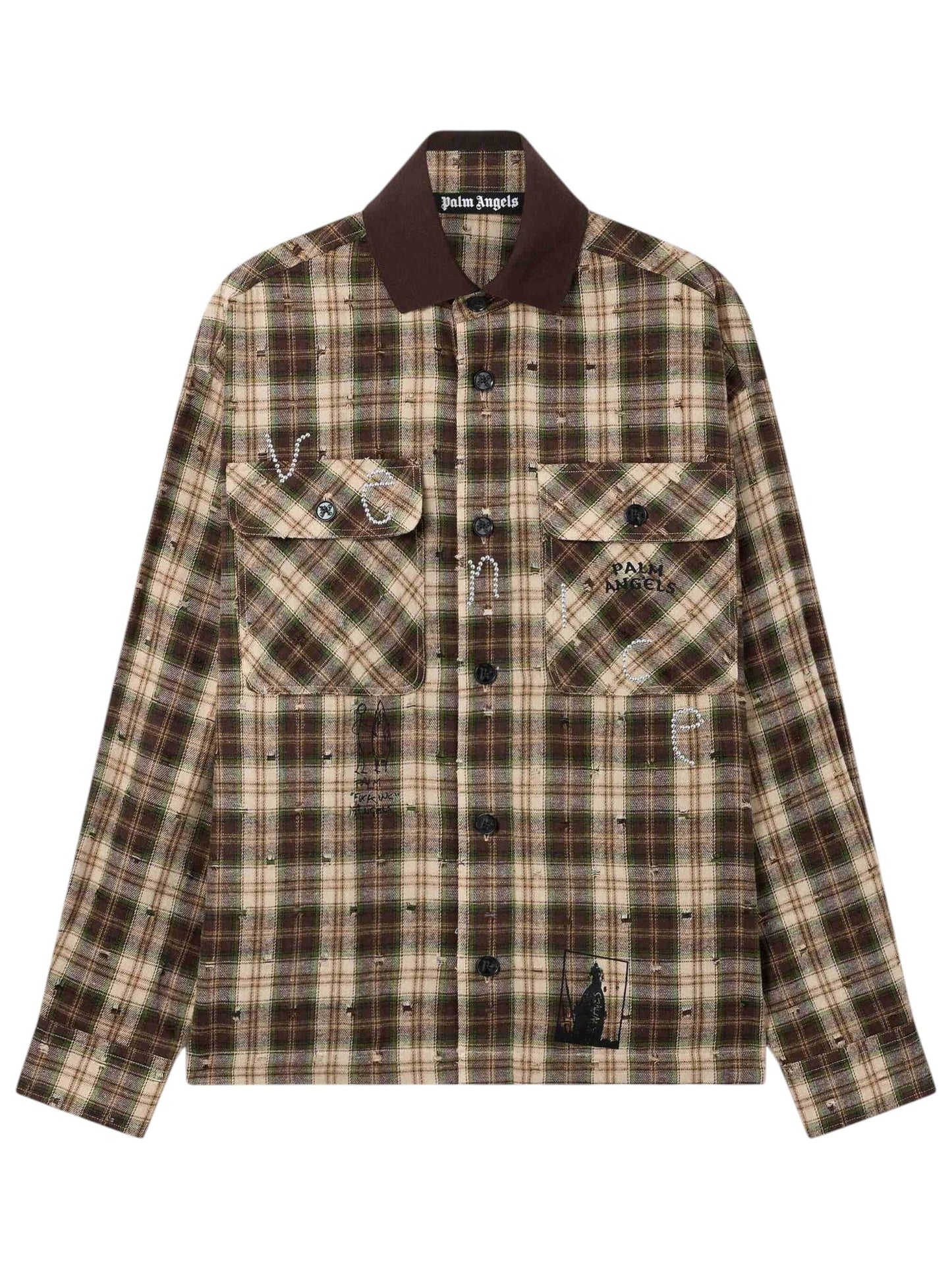 Probus Palm Angels Surfer Dream Check Loose Shirt L/S Multi Black Palm Angels Surfer Dream Check Loose Shirt L/S Multi Black S