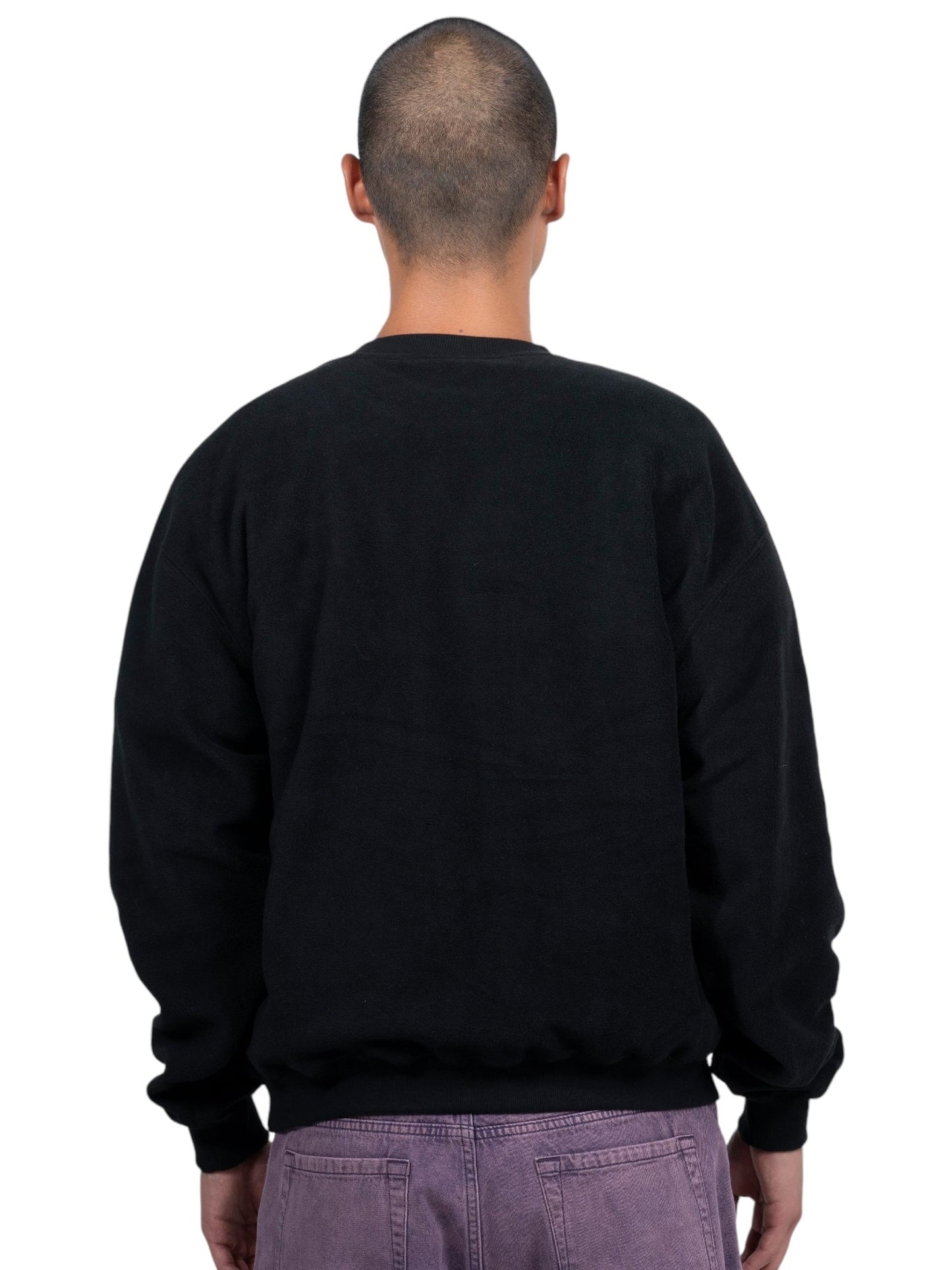 Pleasures Appointment Fleece Crew Black