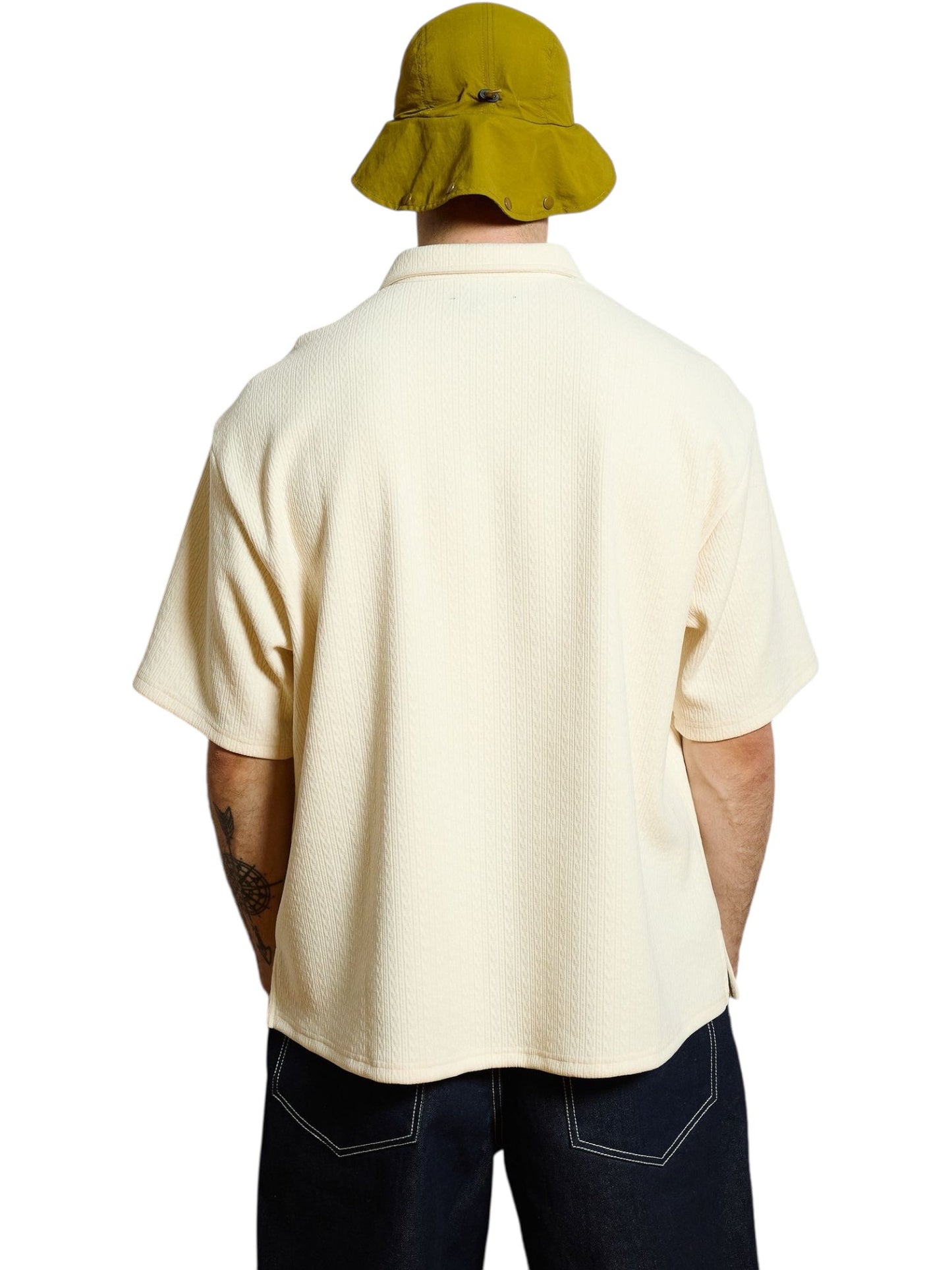 Pleasures Cable Polo Ecru