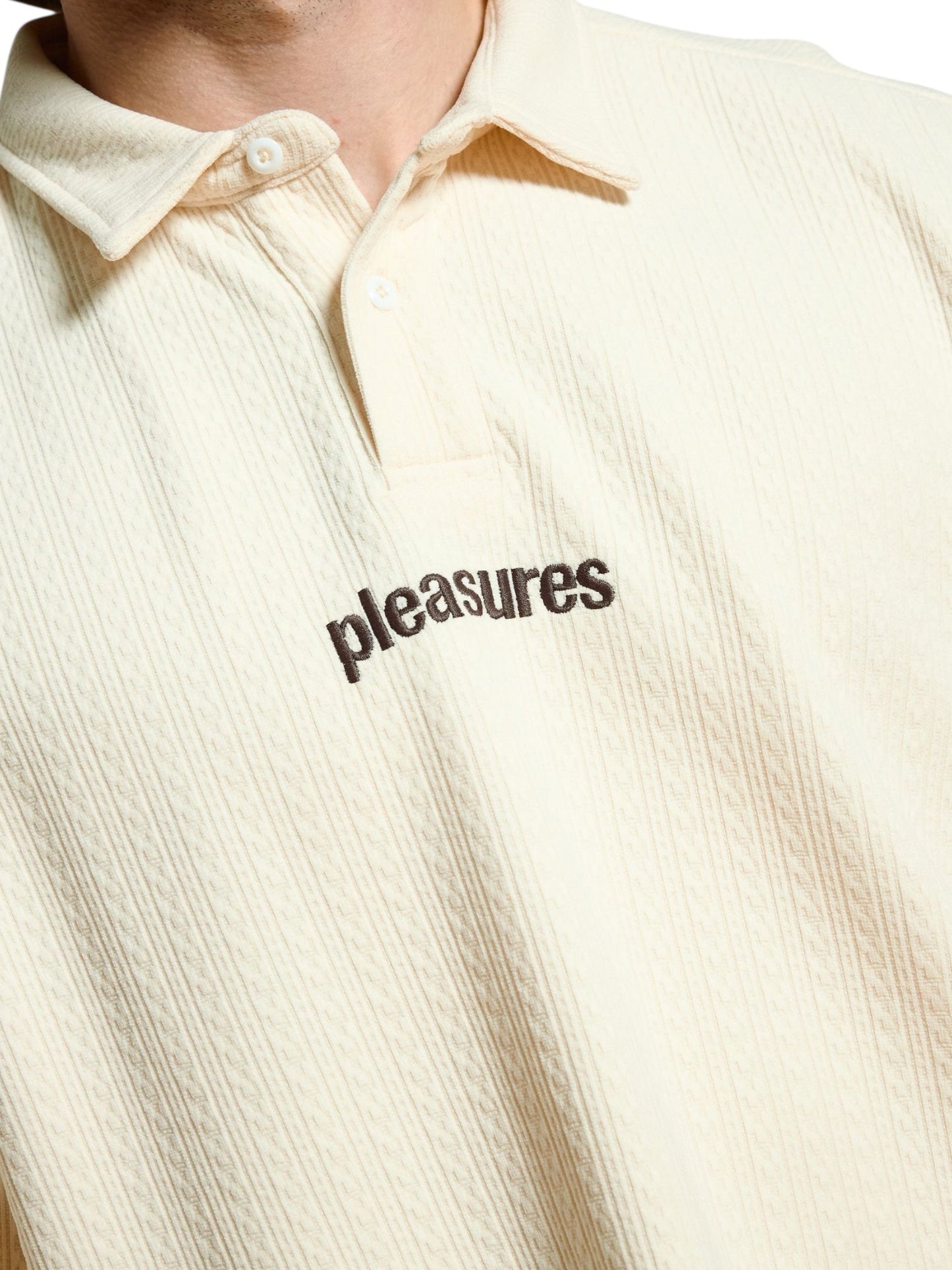 Pleasures Cable Polo Ecru