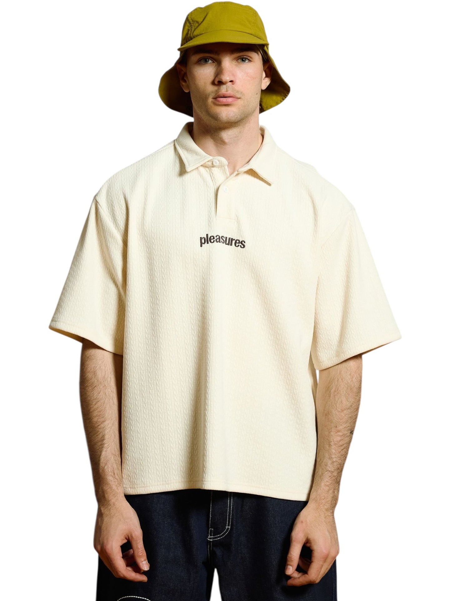 Pleasures Cable Polo Ecru