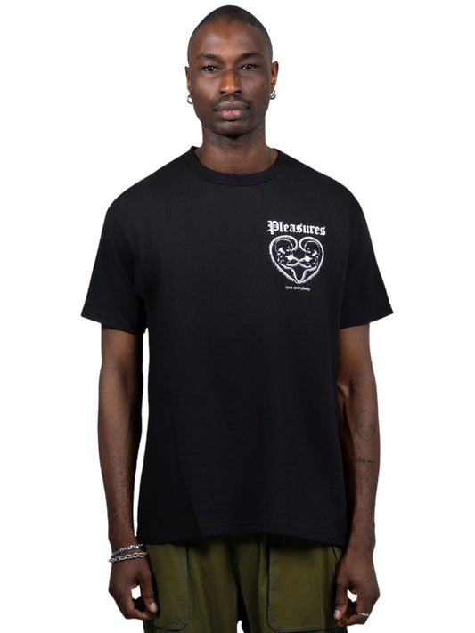 Pleasures Connected T-shirt in Black