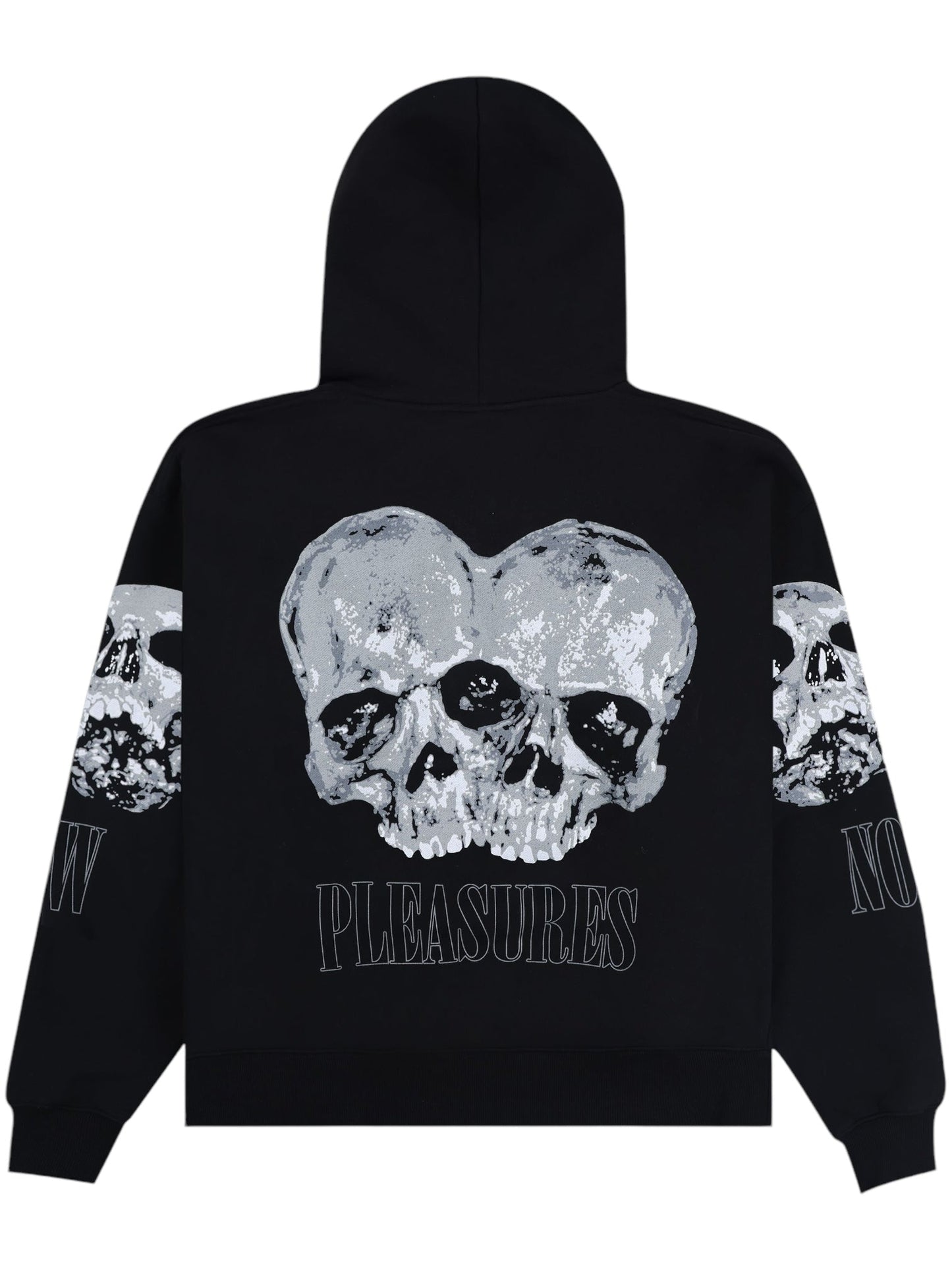 Pleasures Double Skull Hoodie in Black