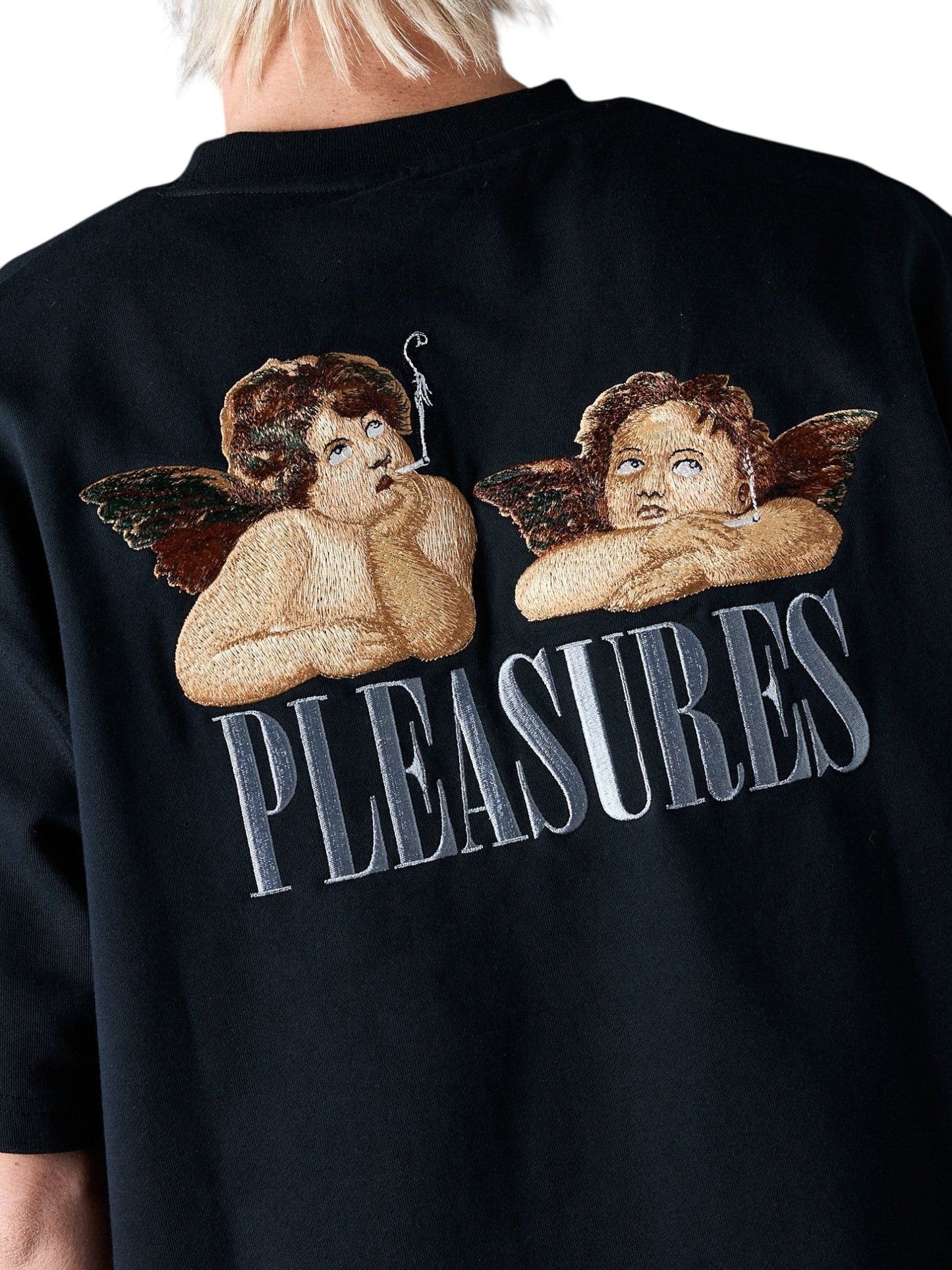 Pleasures Dynamic Short Sleeve Crewneck Black