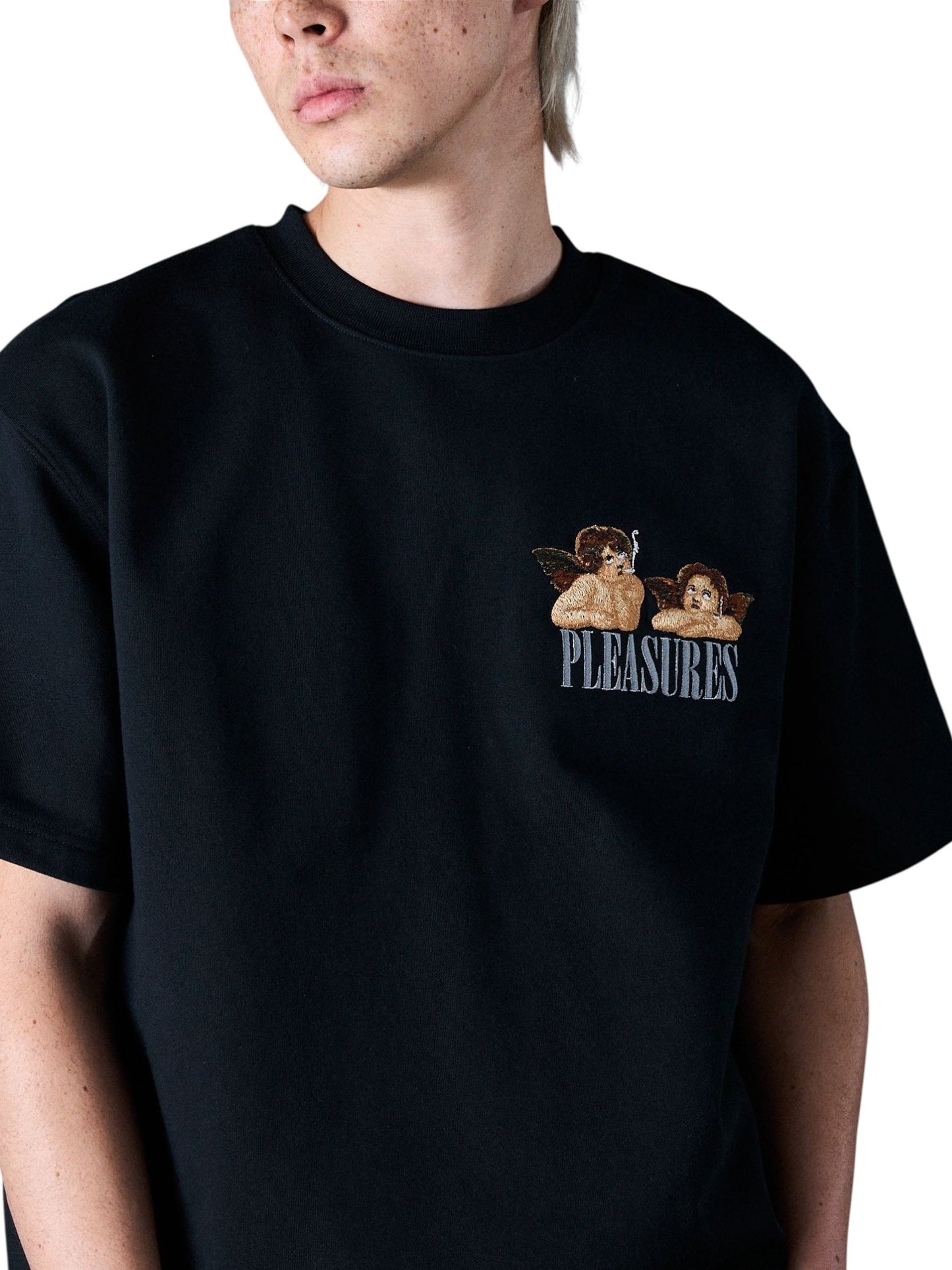Pleasures Dynamic Short Sleeve Crewneck Black