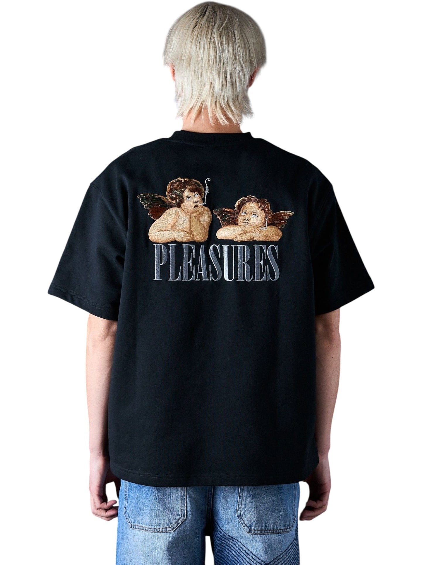 Pleasures Dynamic Short Sleeve Crewneck Black