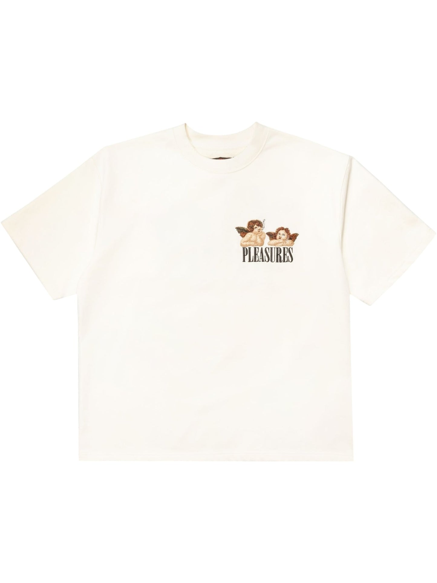 Pleasures Dynamic Short Sleeve Crewneck Ecru