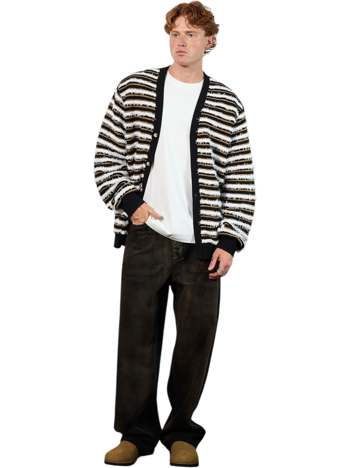 Pleasures Endless Cardigan Brown