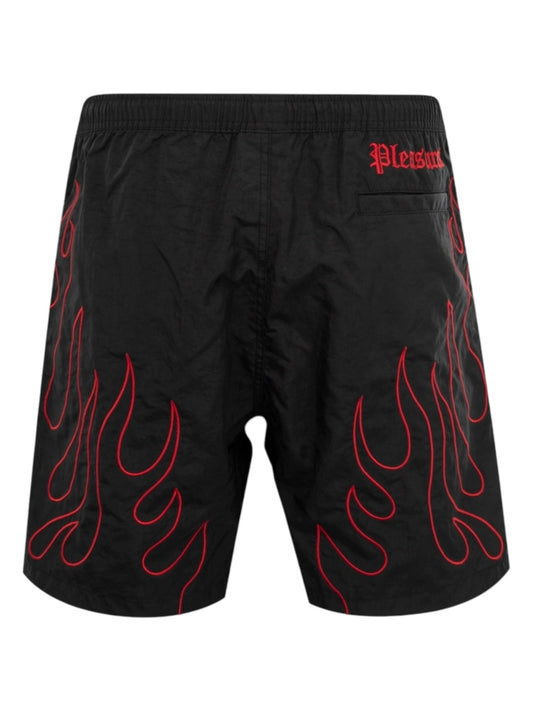 Pleasures Fiery Running Shorts Black