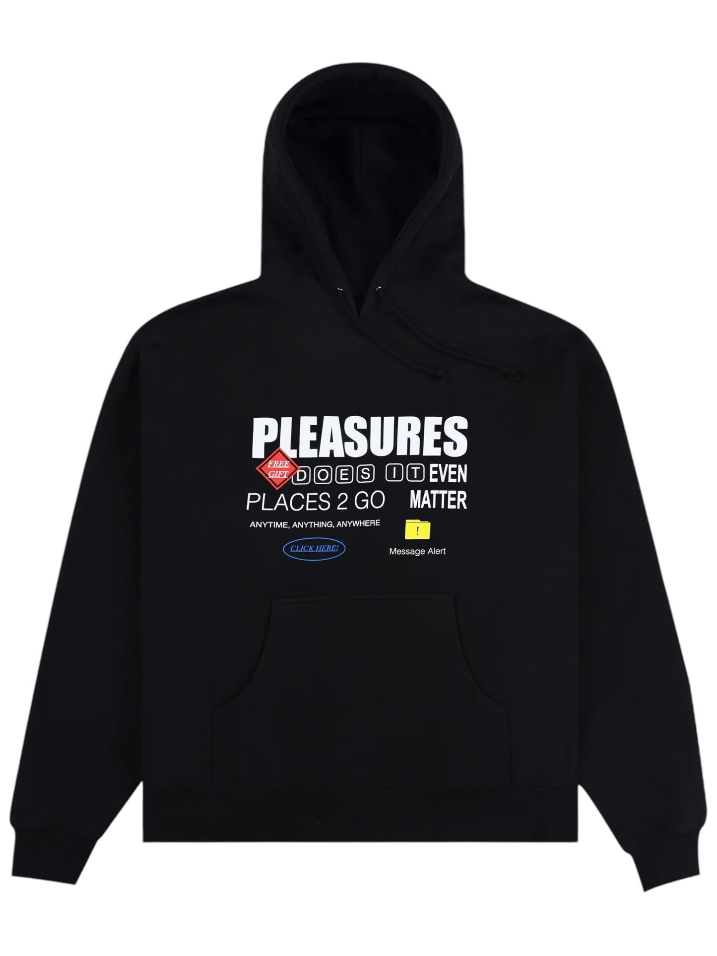 Pleasures Grass Fed Hoodie Black