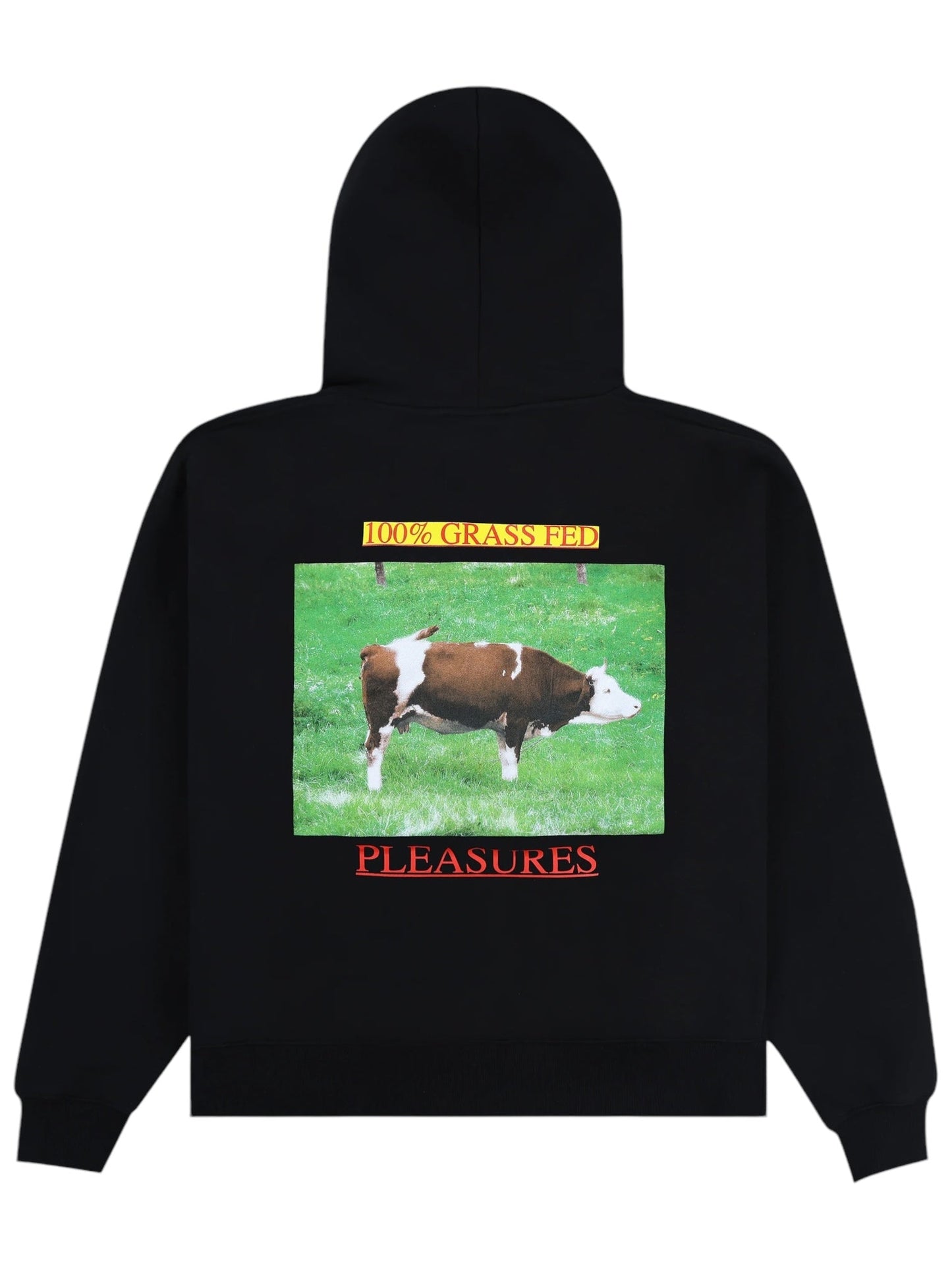 Pleasures Grass Fed Hoodie Black