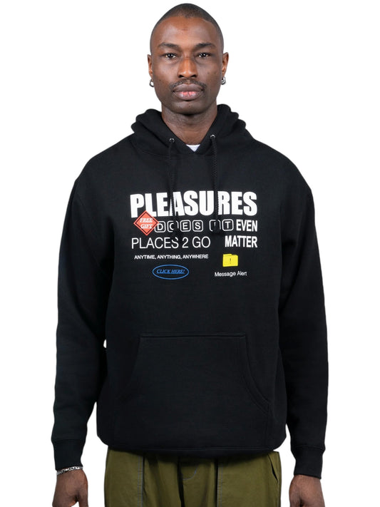 Pleasures Grass Fed Hoodie Black