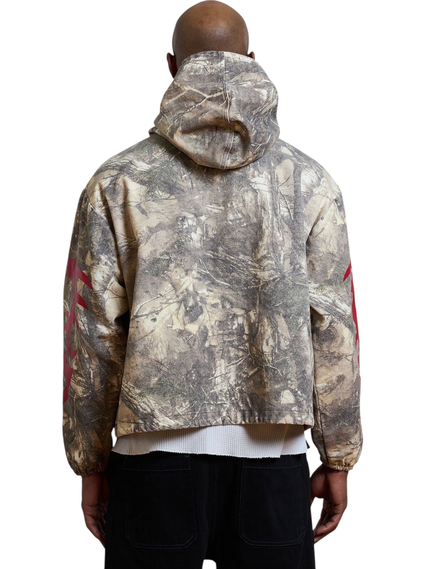 Pleasures Hunt Canvas Poncho Hoodie Camo