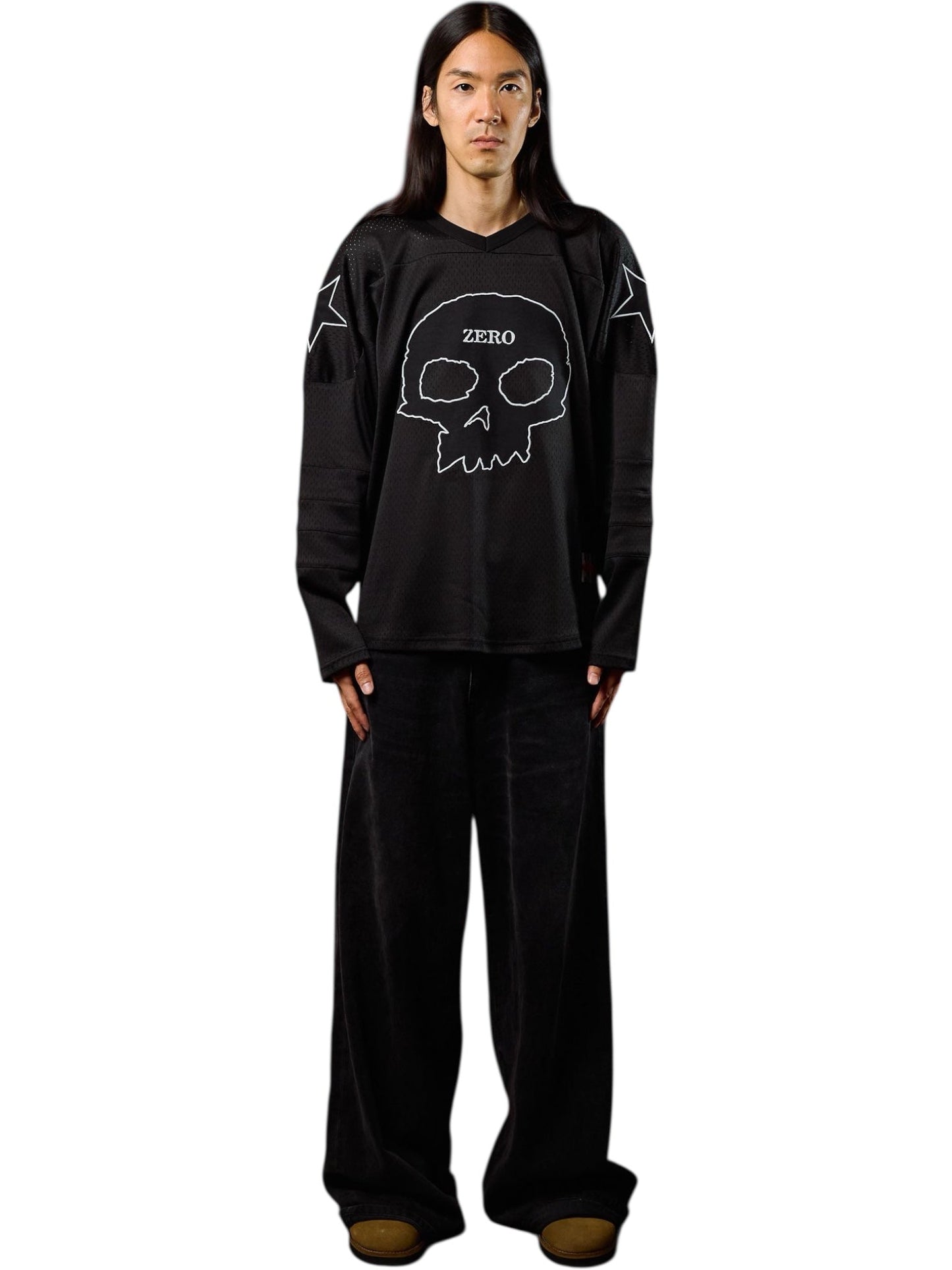 Pleasures Jamie Hockey Jersey Black