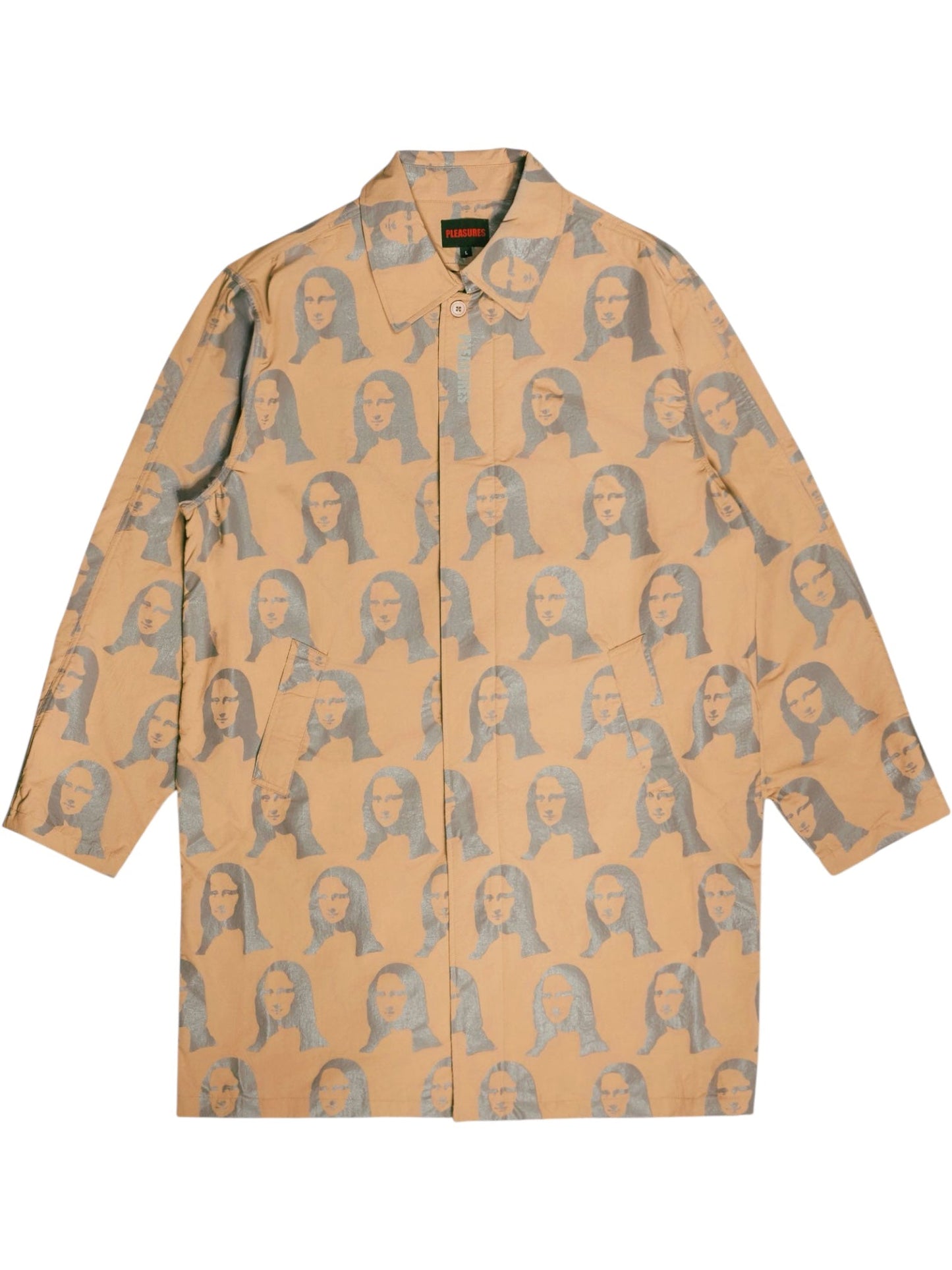 Pleasures Mona Single Breasted Coat Beige