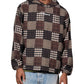 Probus Pleasures P26F008 Madras Poncho Hoodie BRN Pleasures P26F008 Madras Poncho Hoodie BRN BROWN