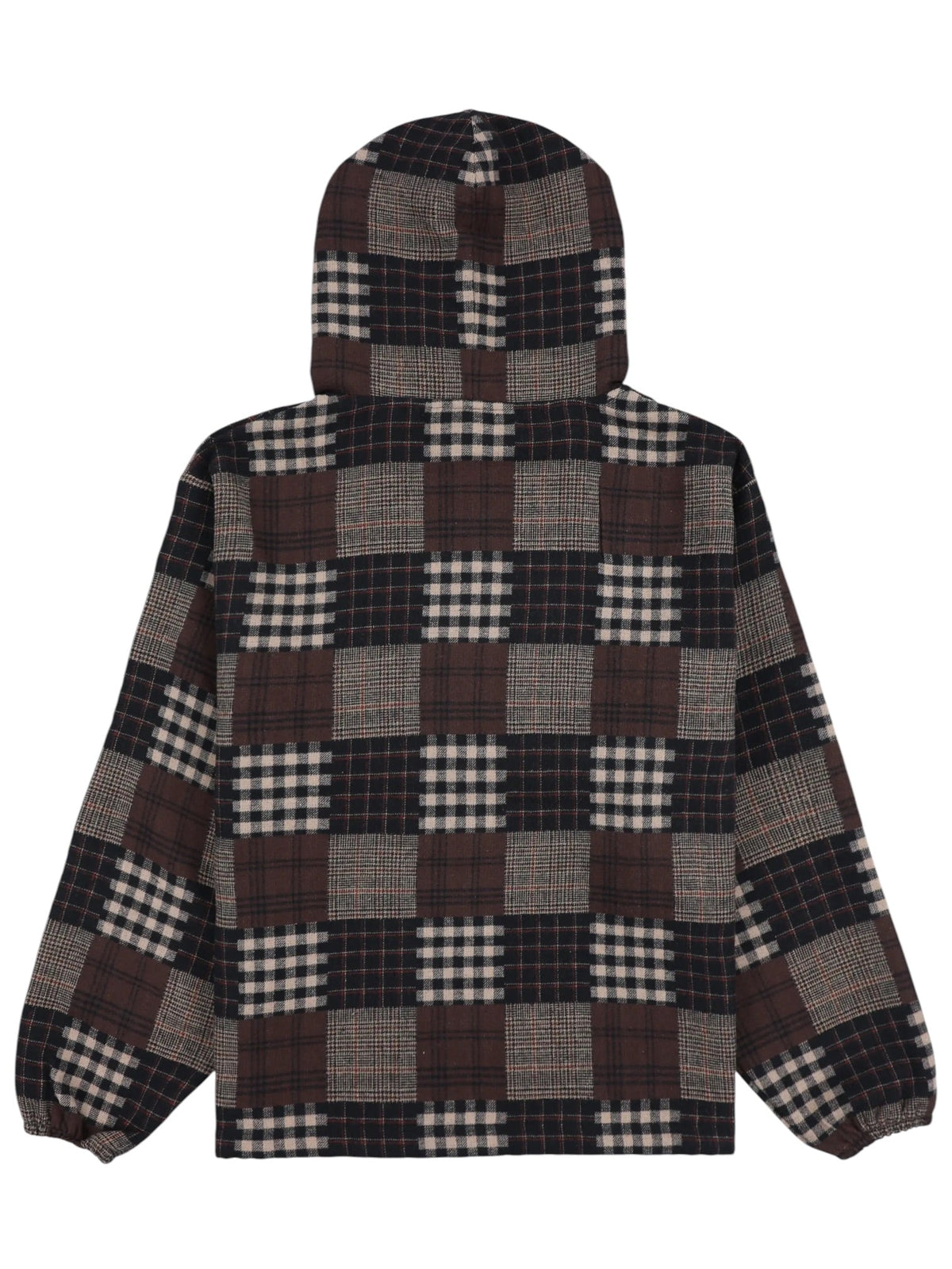 Probus Pleasures P26F008 Madras Poncho Hoodie BRN Pleasures P26F008 Madras Poncho Hoodie BRN BROWN