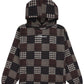 Probus Pleasures P26F008 Madras Poncho Hoodie BRN Pleasures P26F008 Madras Poncho Hoodie BRN BROWN