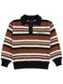 Probus Pleasures P26F018 Cooper Polo Sweater BRN Pleasures P26F018 Cooper Polo Sweater BRN BROWN