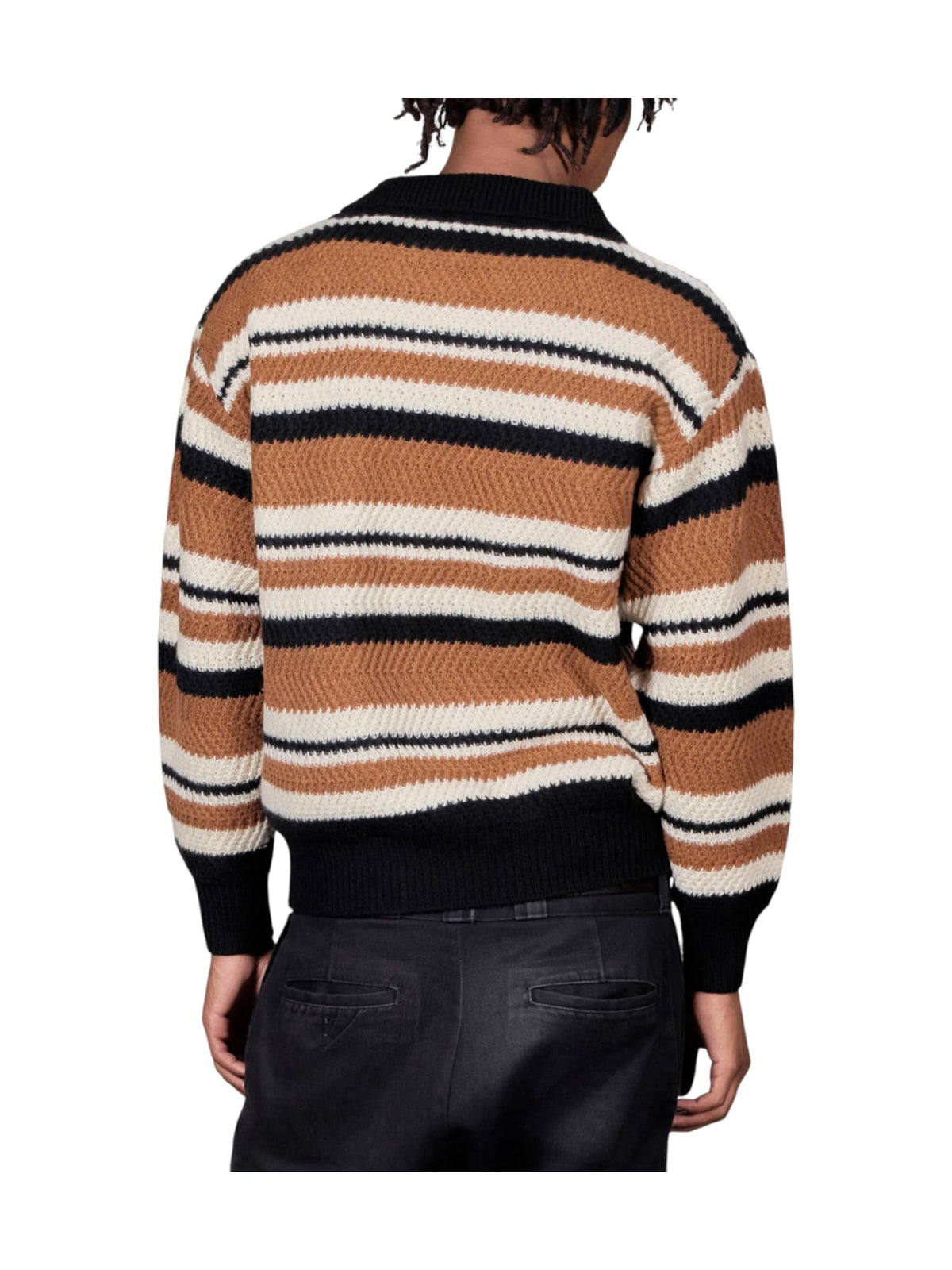 Probus Pleasures P26F018 Cooper Polo Sweater BRN Pleasures P26F018 Cooper Polo Sweater BRN BROWN
