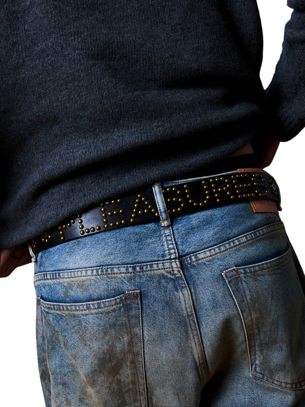 Probus Pleasures P26F039 Pleasures Studded Belt BLK Pleasures P26F039 Pleasures Studded Belt BLK BLACK