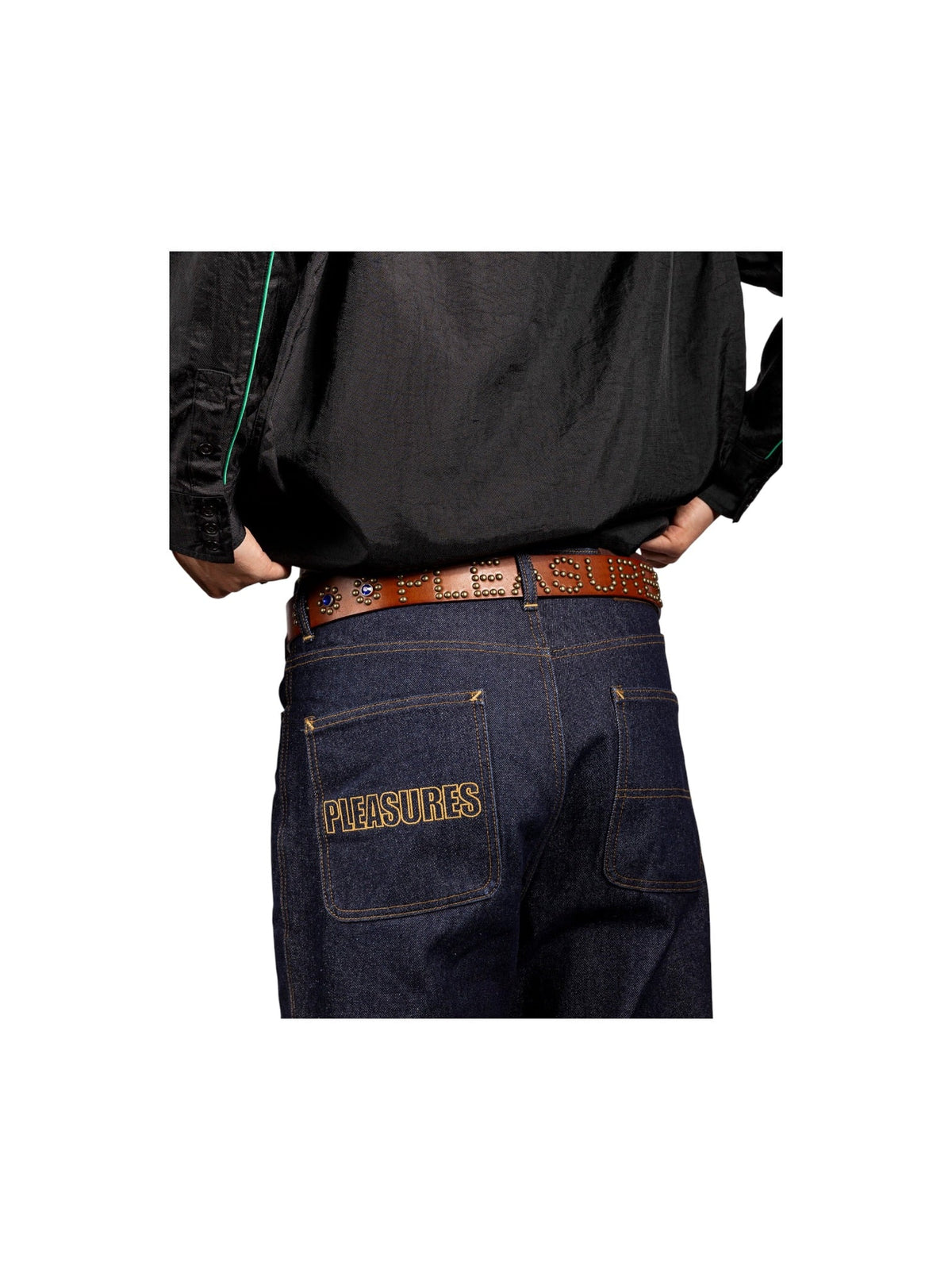 Probus Pleasures P26F039 Pleasures Studded Belt BRN Pleasures P26F039 Pleasures Studded Belt BRN BROWN