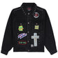 Probus Pleasures P26F040 DIY Trucker Jacket BLK Pleasures P26F040 DIY Trucker Jacket BLK BLACK