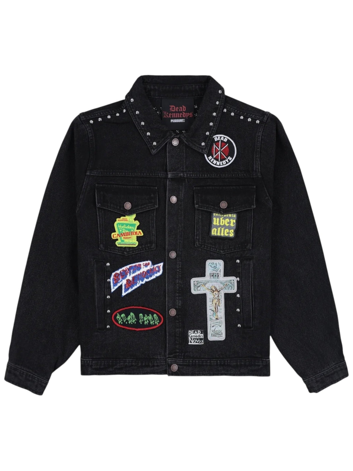 Probus Pleasures P26F040 DIY Trucker Jacket BLK Pleasures P26F040 DIY Trucker Jacket BLK BLACK