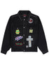 Probus Pleasures P26F040 DIY Trucker Jacket BLK Pleasures P26F040 DIY Trucker Jacket BLK BLACK