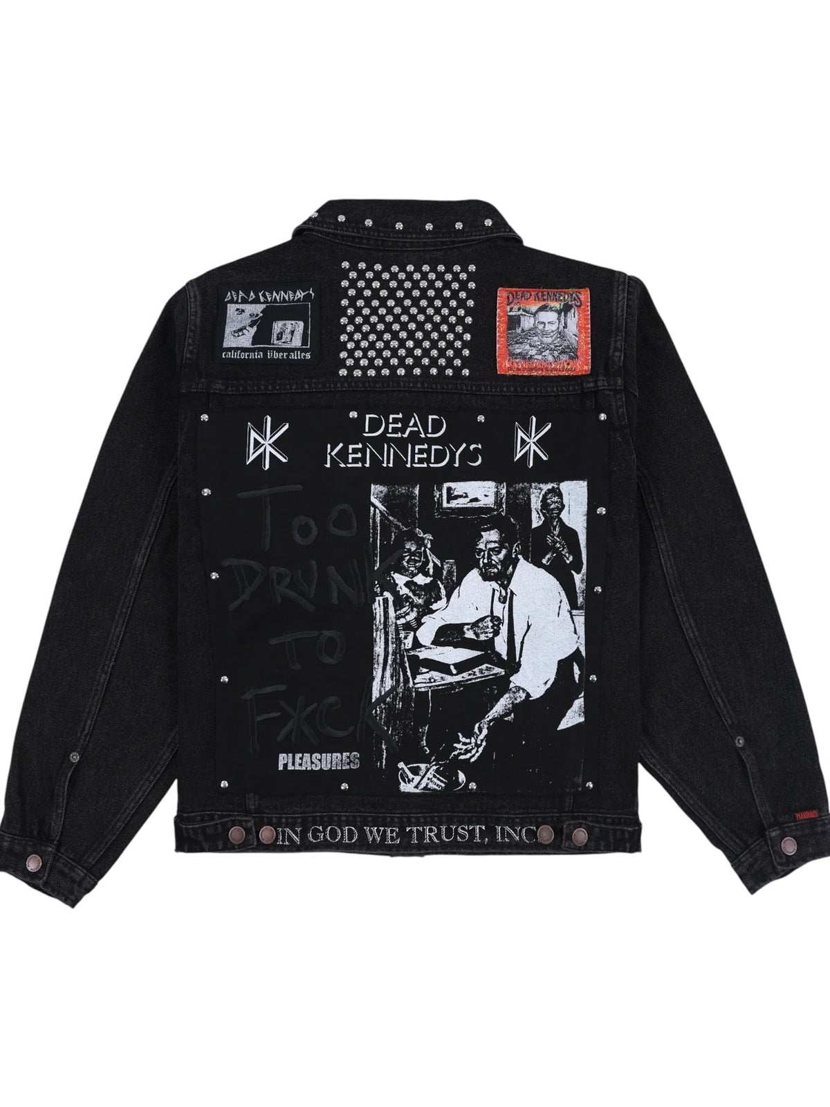 Probus Pleasures P26F040 DIY Trucker Jacket BLK Pleasures P26F040 DIY Trucker Jacket BLK BLACK