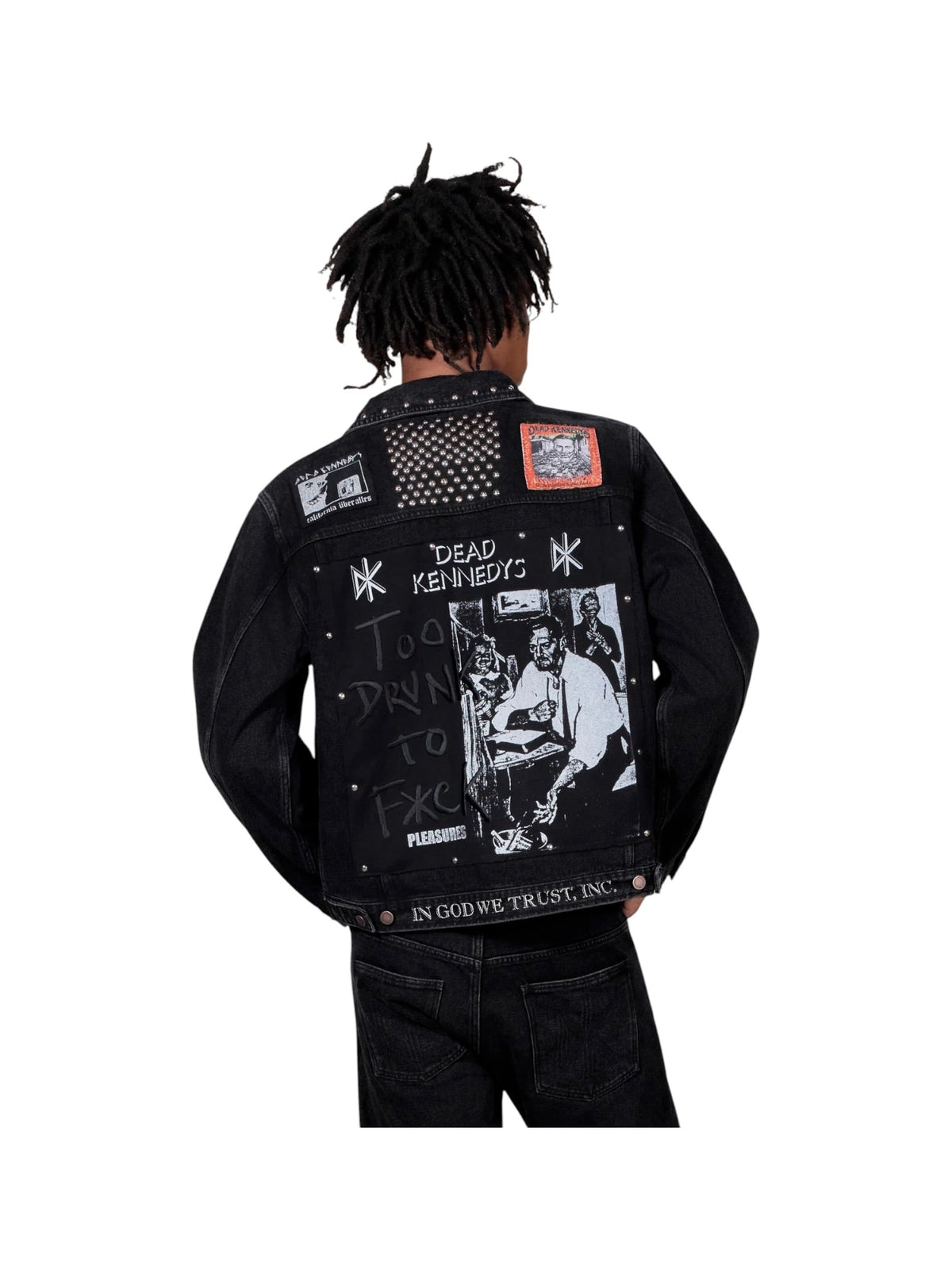Probus Pleasures P26F040 DIY Trucker Jacket BLK Pleasures P26F040 DIY Trucker Jacket BLK BLACK