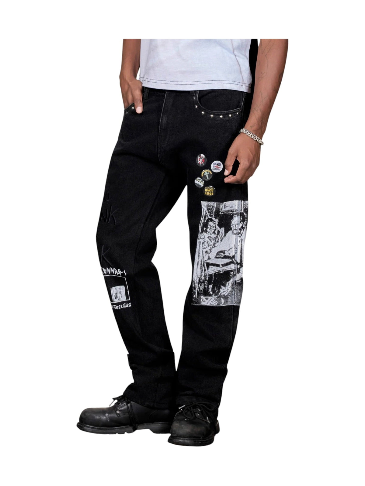 Probus Pleasures P26F041 DIY Straight Leg Pants BLK Pleasures P26F041 DIY Straight Leg Pants BLK BLACK