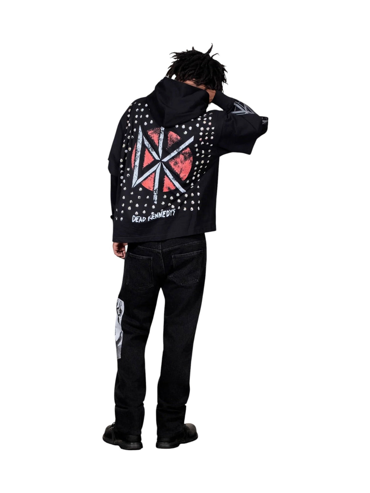 Probus Pleasures P26FDK002 Kennedys Layered Hoodie BLK Pleasures P26FDK002 Kennedys Layered Hoodie BLK BLACK