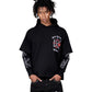 Probus Pleasures P26FDK002 Kennedys Layered Hoodie BLK Pleasures P26FDK002 Kennedys Layered Hoodie BLK BLACK