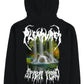 Pleasures Pond Zip Hoodie Black