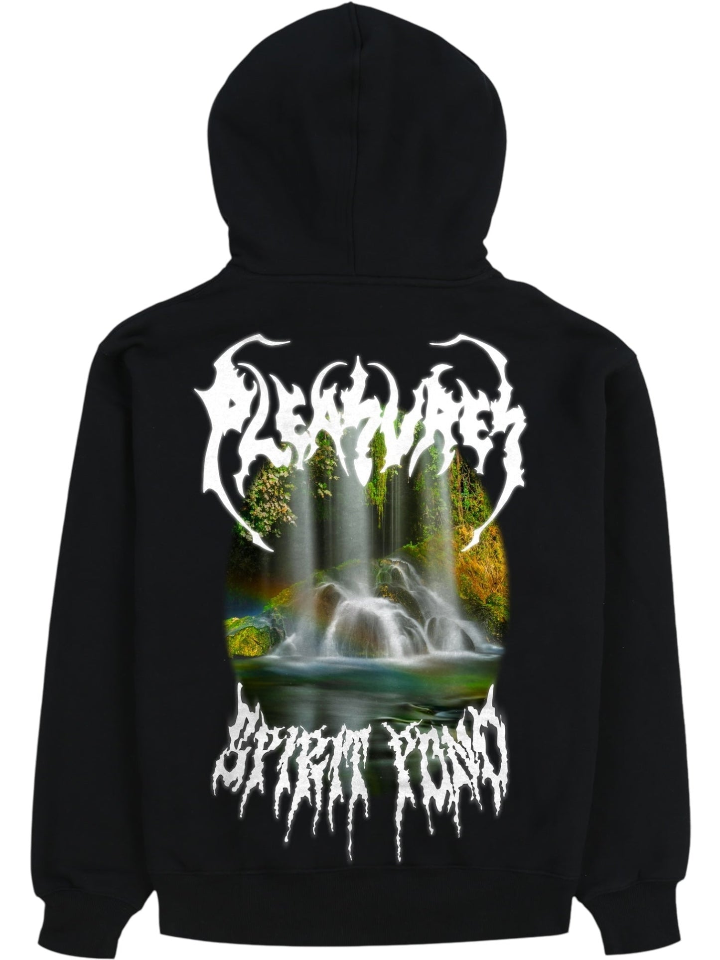 Pleasures Pond Zip Hoodie Black