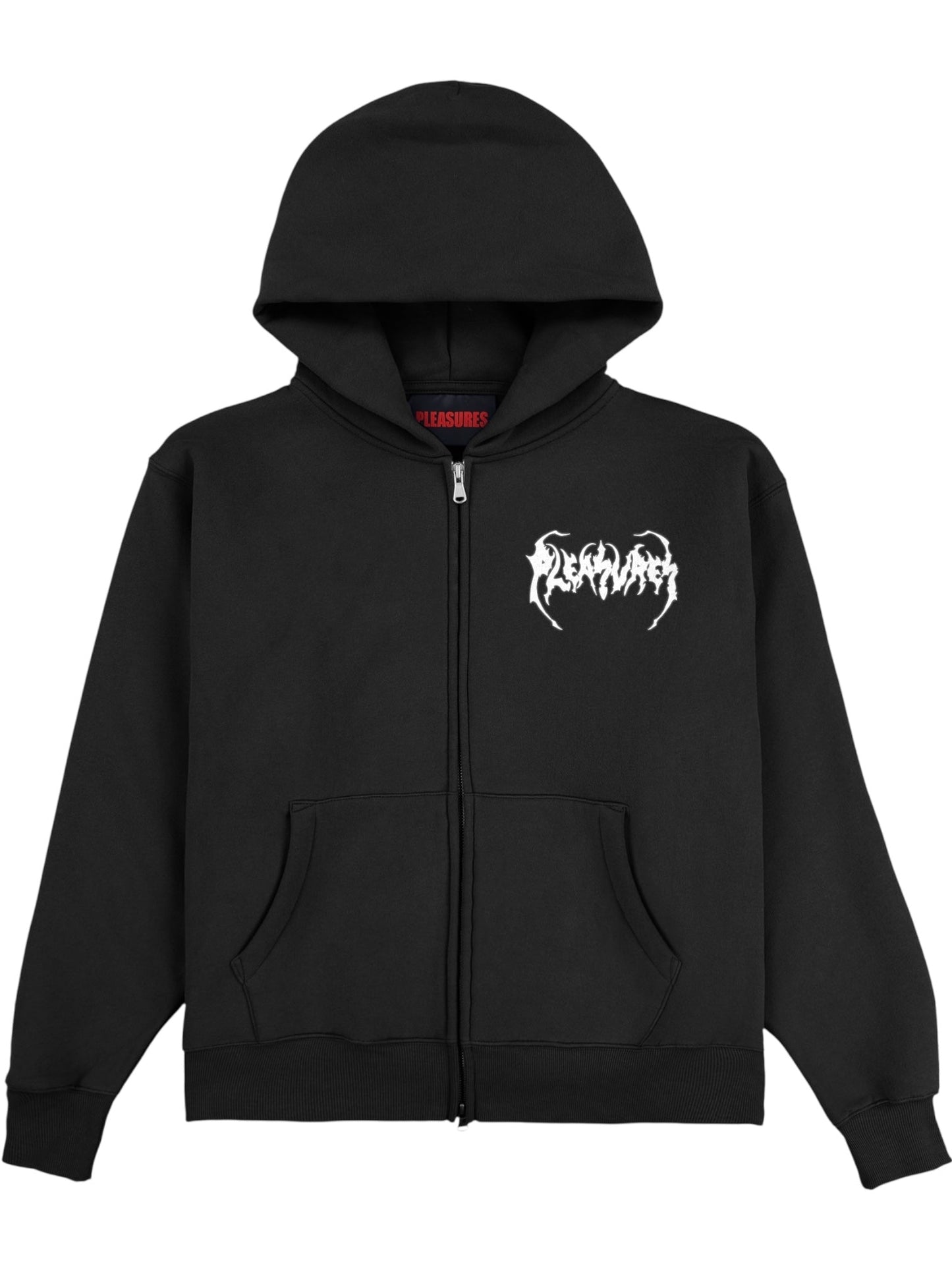 Pleasures Pond Zip Hoodie Black