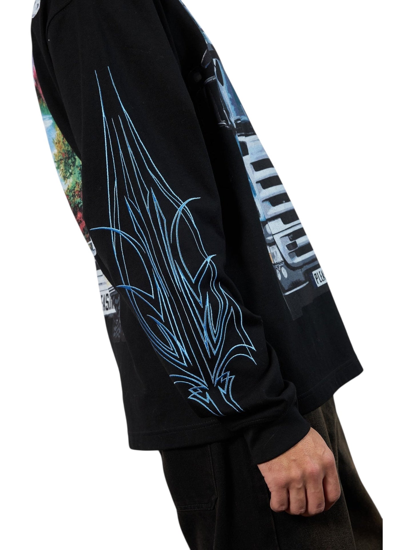 Pleasures Semi Heavyweight Long Sleeve Shirt Black