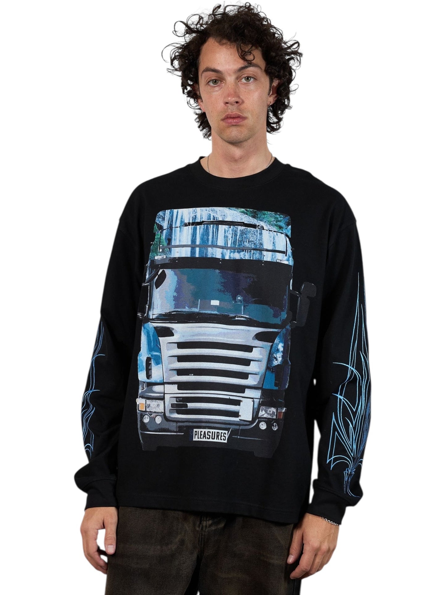 Pleasures Semi Heavyweight Long Sleeve Shirt Black