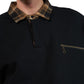 Pleasures Town Polo Sweatshirt Black