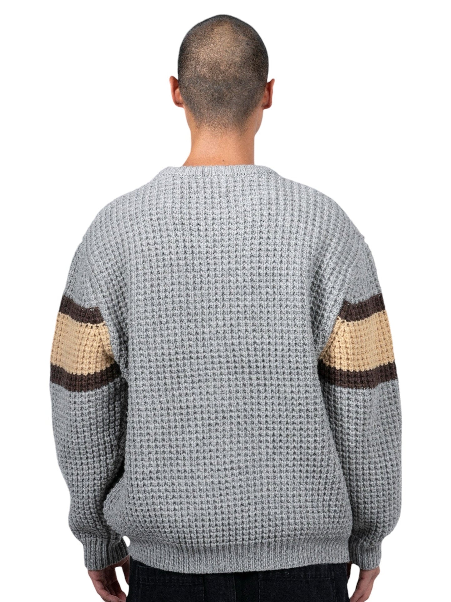 Pleasures Twitch Chunky Knit Sweat Grey