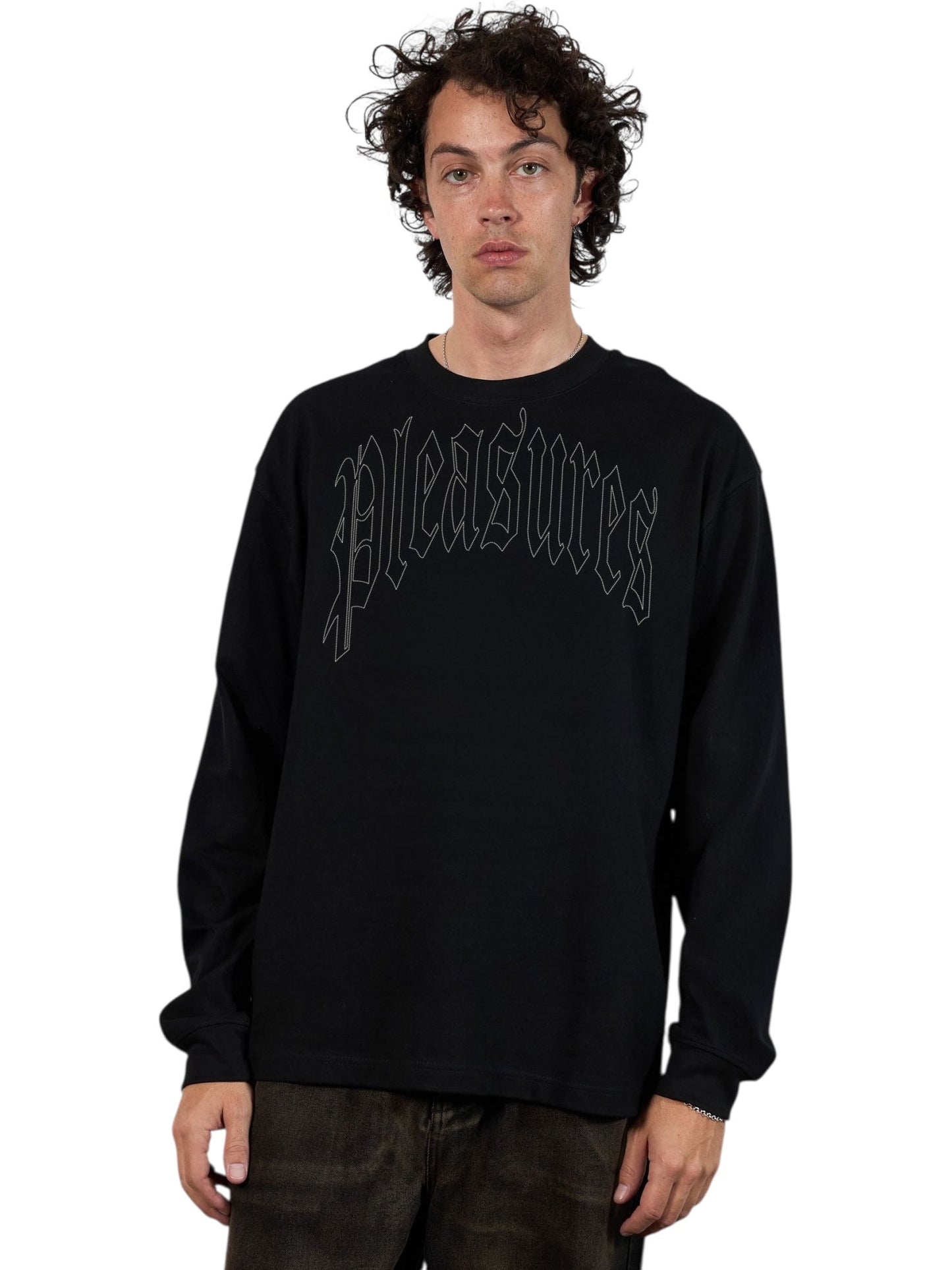 Pleasures Twitch Long Sleeve Shirt Black