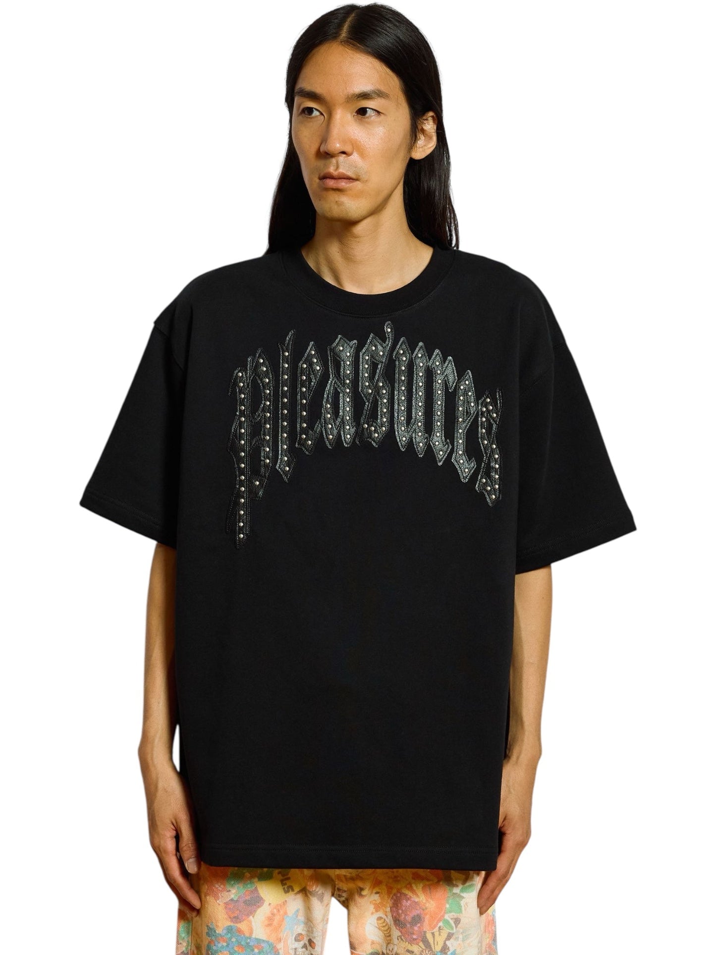 Pleasures Twitch Studded Crewneck Black