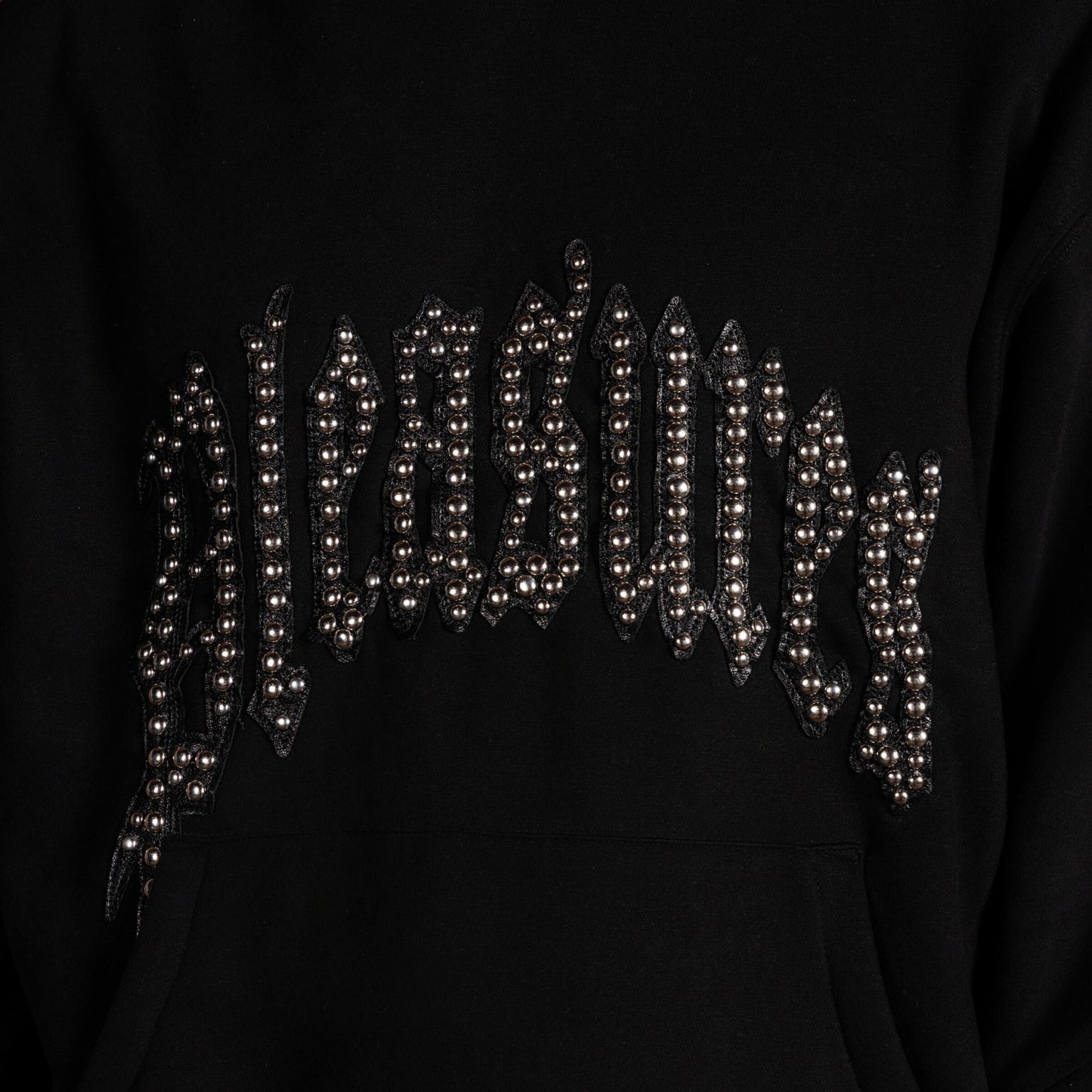 Pleasures Twitch Studded Hoodie Black